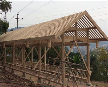 四川防腐木涼亭案例